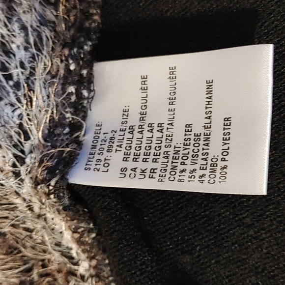 Mr. Max Women's black poncho - Picture 4 of 5